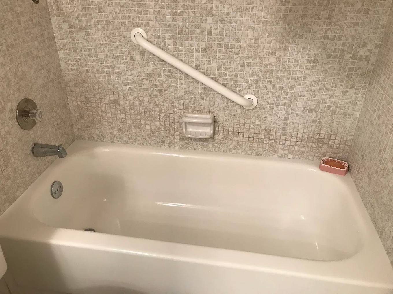 Bathroom shower cleaned by Cleaning by Lorena, INC